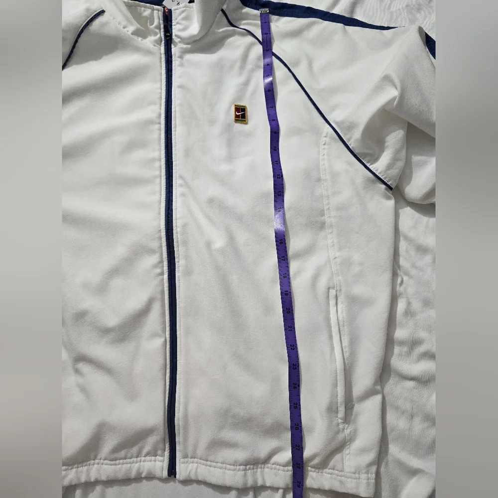 Nike challenge Court Tennis Jacket Track windbreaker White Blue 90s Y2K …